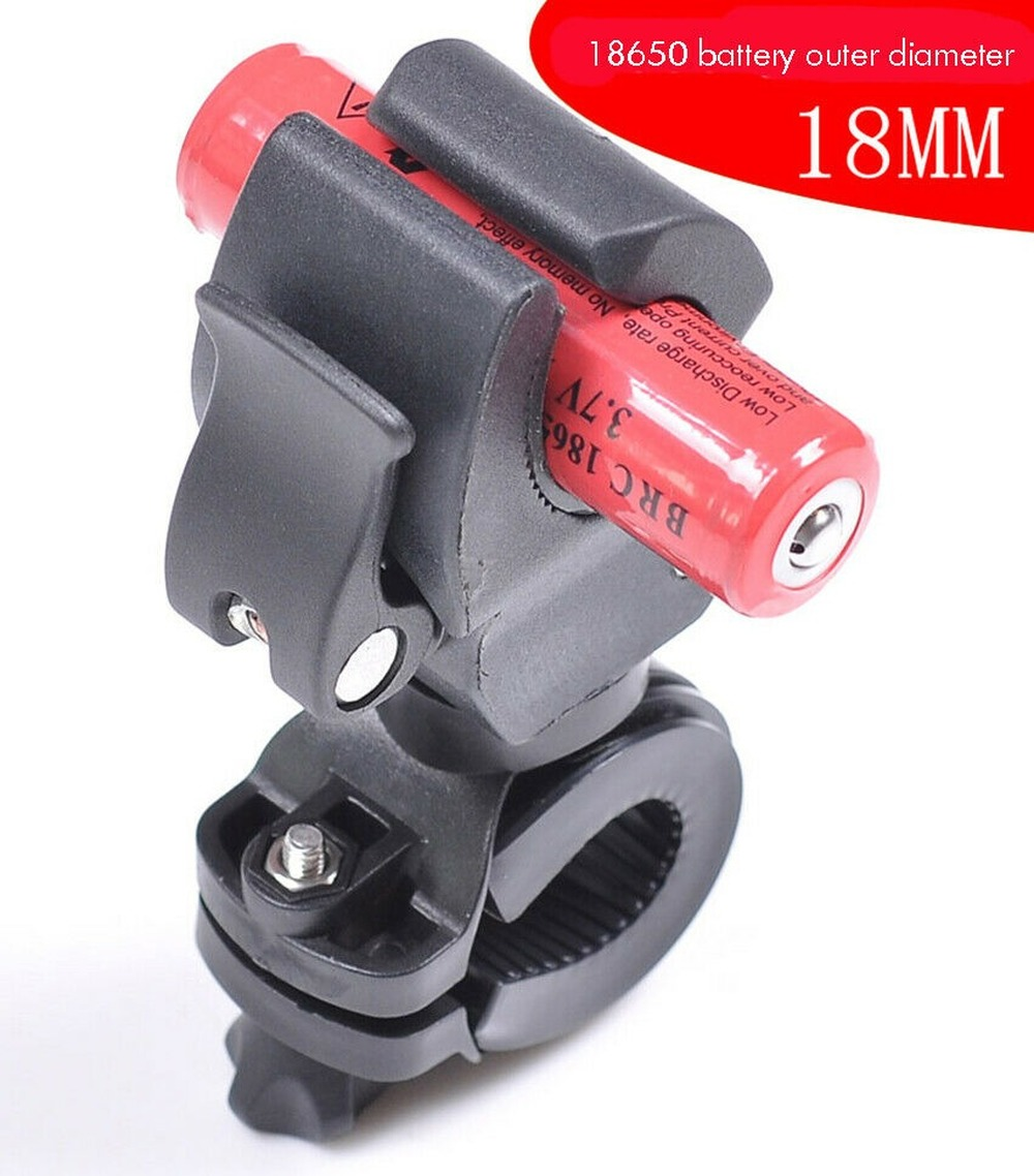 MTB Bicycle Bike Handlebar Mount Bracket Flashlight Torch Clip Holder Clamp US