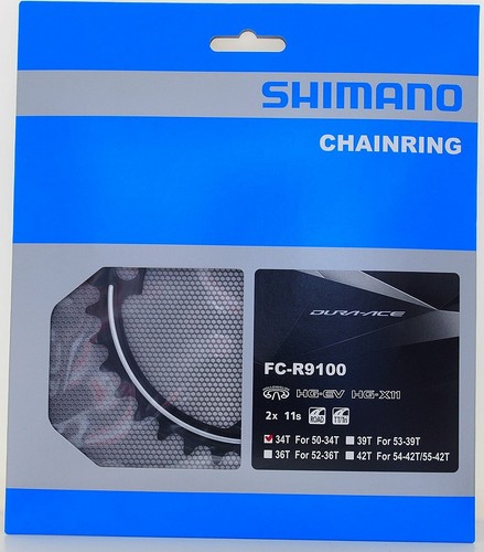 SHIMANOシマノ FC-R9100 50-34T DURA ACE 11s Shimano Dura Ace FC-R9100 11 Speed 34T Chainring for 50-34T