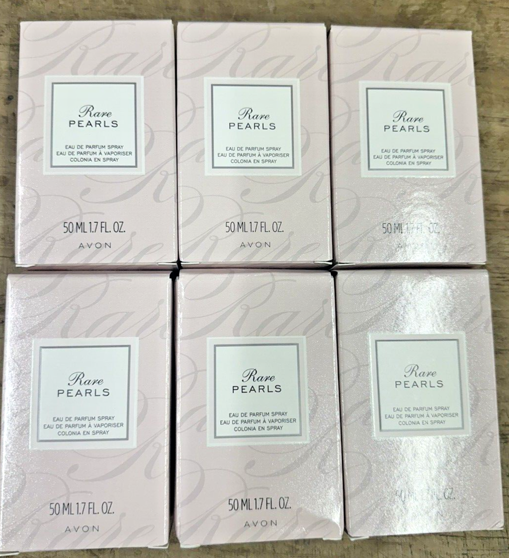 6 PACK AVON RARE PEARLS SPRAY1.7 OZ. 50  ml Eau De Parfum Perfume  NIB