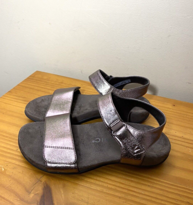 Gunmetal grey sandals clearance