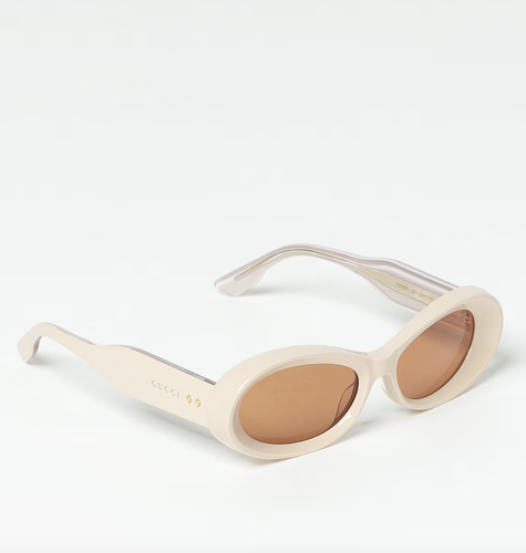 Pre-owned Gucci Gg1527s-004 Beige Sunglasses In Brown