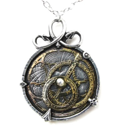 Alchemy Gothic Anguistralobe Astrolabe Steampunk Pendant