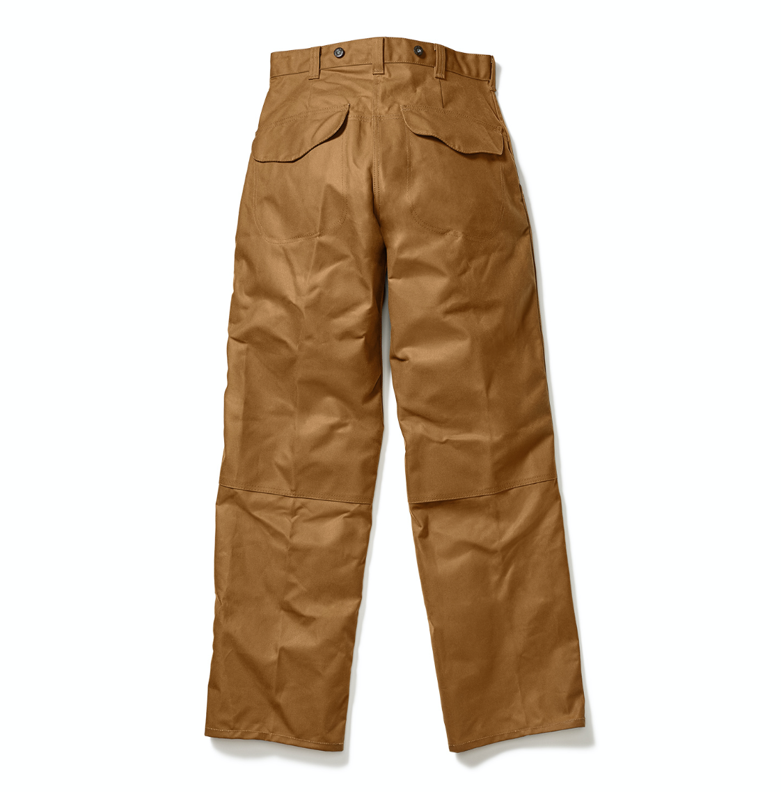 Pre-owned Filson Oil Finish Double Tin Pants 11014004 Made In Usa Dark Tan Khaki Unhemmed In Beige