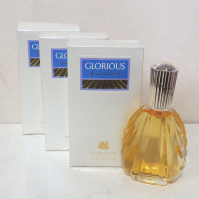 GLORIOUS BY GLORIA VANDERBILT EAU DE TOILETTE EDT SPLASH 1.7 OZ BOXED LOT OF 3