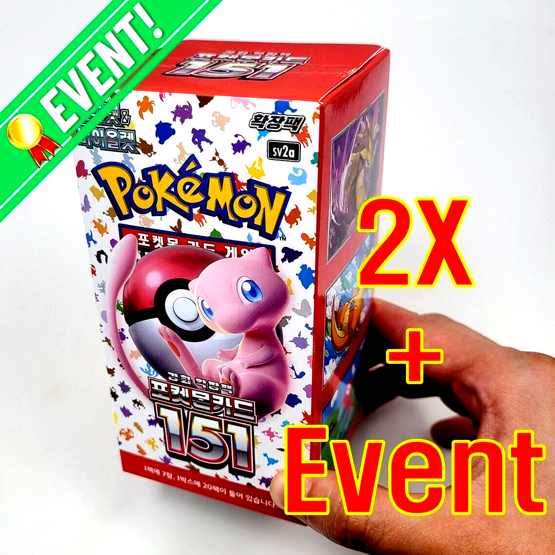 nine　韓国ポケモン　151 2BOX nine 韓国ポケモン 151 2BOX 151 2 BOXES +10 Packs Pokemon TCG