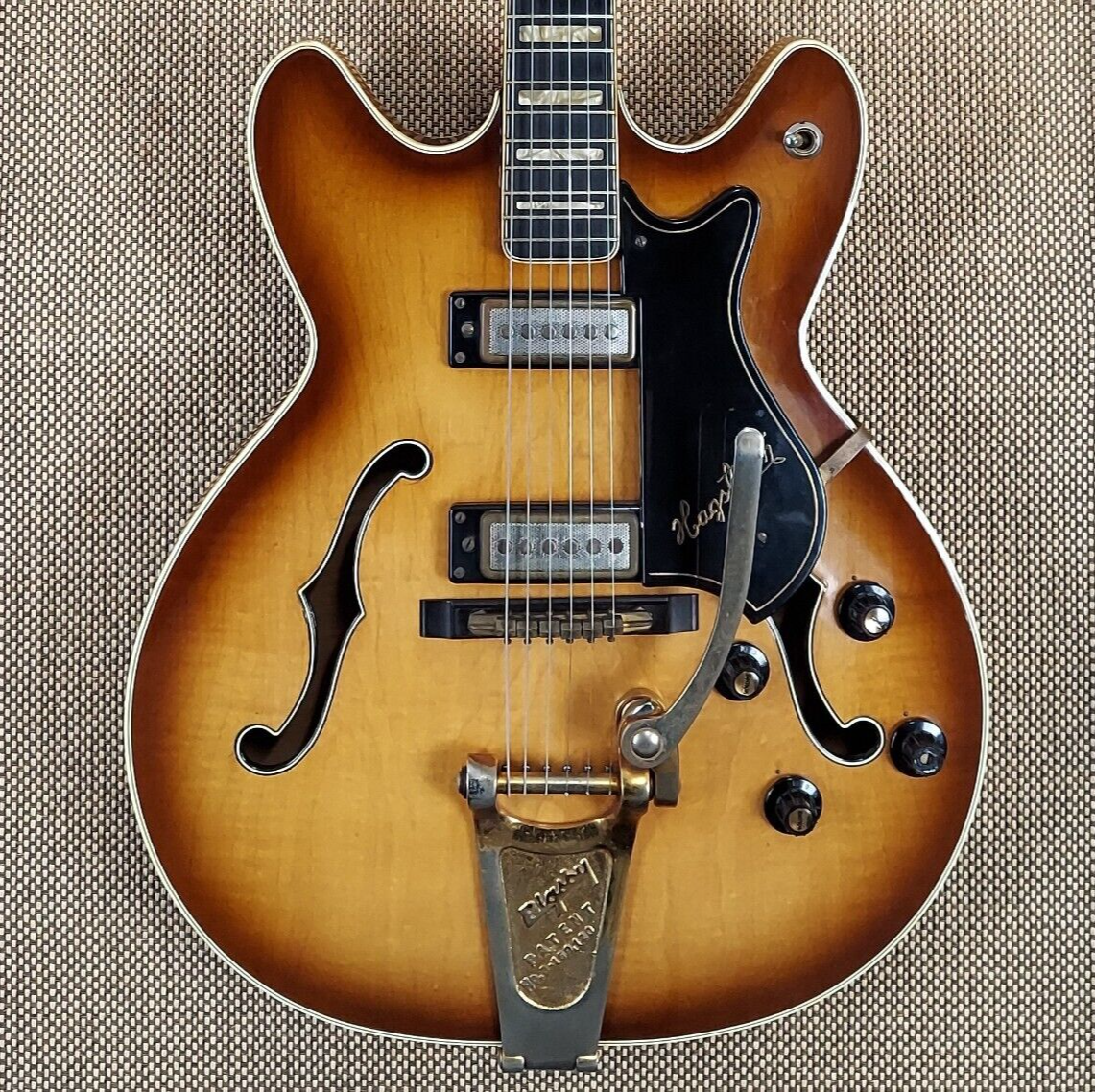 1966 Hagstrom Viking II - Gold Factory Bigsby - Great 1966 Hagstrom Viking II - Gold Factory Bigsby - Great
