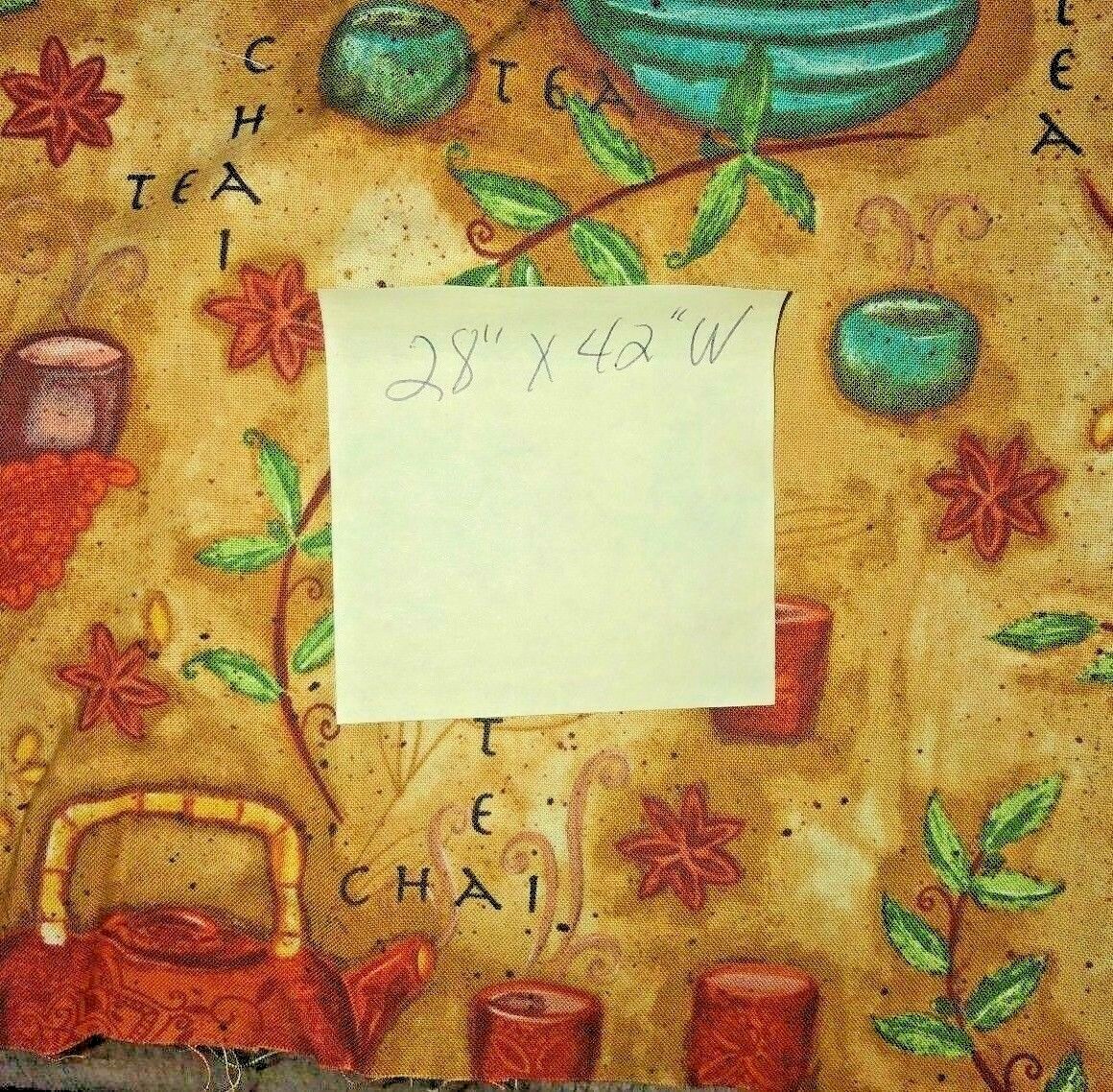 Cotton fabric, one length of print fabric, 28