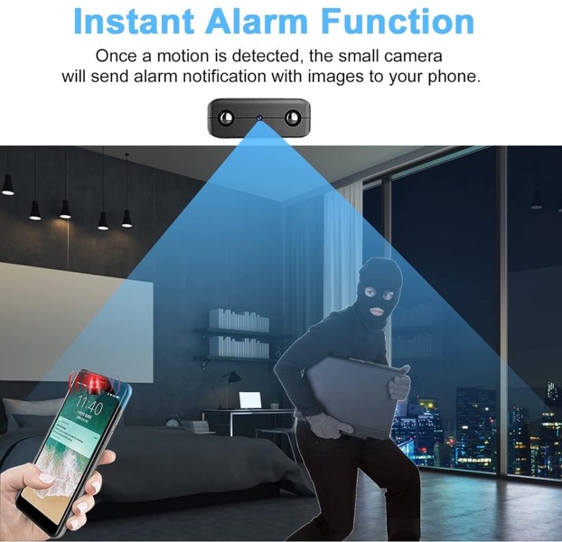 Small Hidden Mini Tiny Spy HD Camera Secret For Home Car With Motion Detector - Image 25