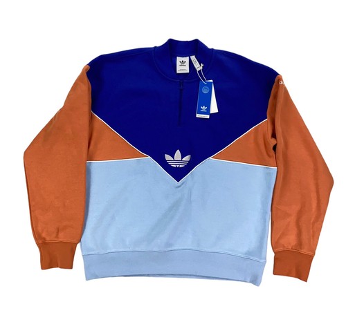 

НОВЫЙ Adidas Adicolor Seasonal Archive Толстовка с половиной молнии Lucid Blue Мужская Размер, Синий