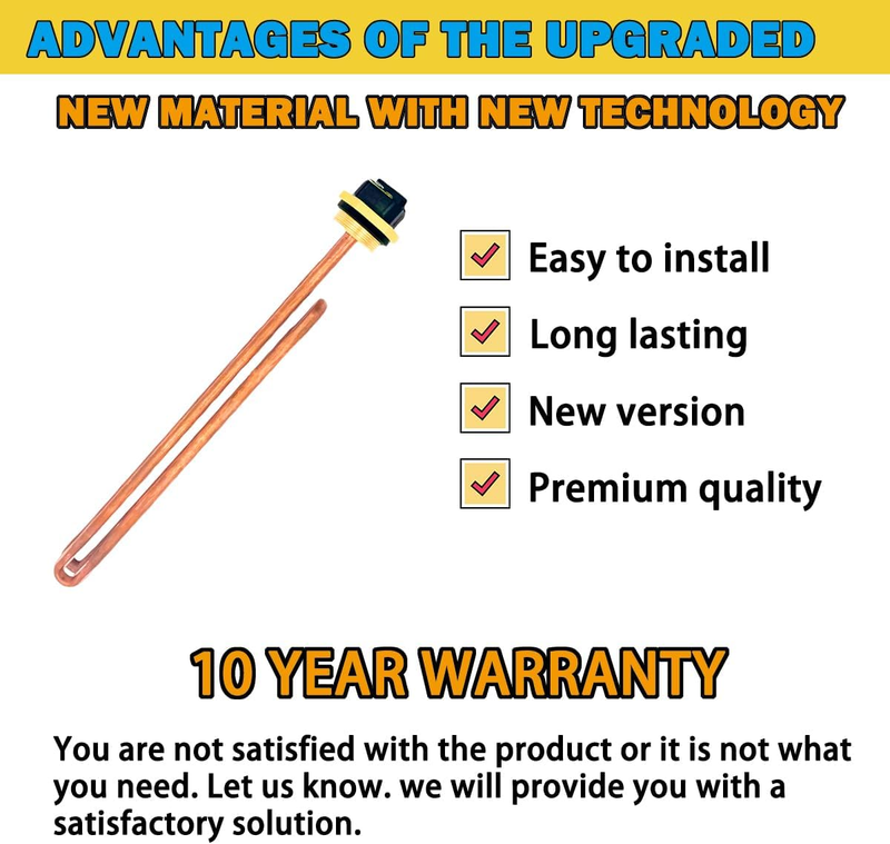 ECO 18/24/27/36 9000W/240V Heating Element, 15-Year Warranty
