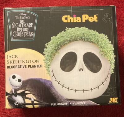 Nightmare Before Christmas Jack Skellington Chia Pet Planter Disney Tim Burton's