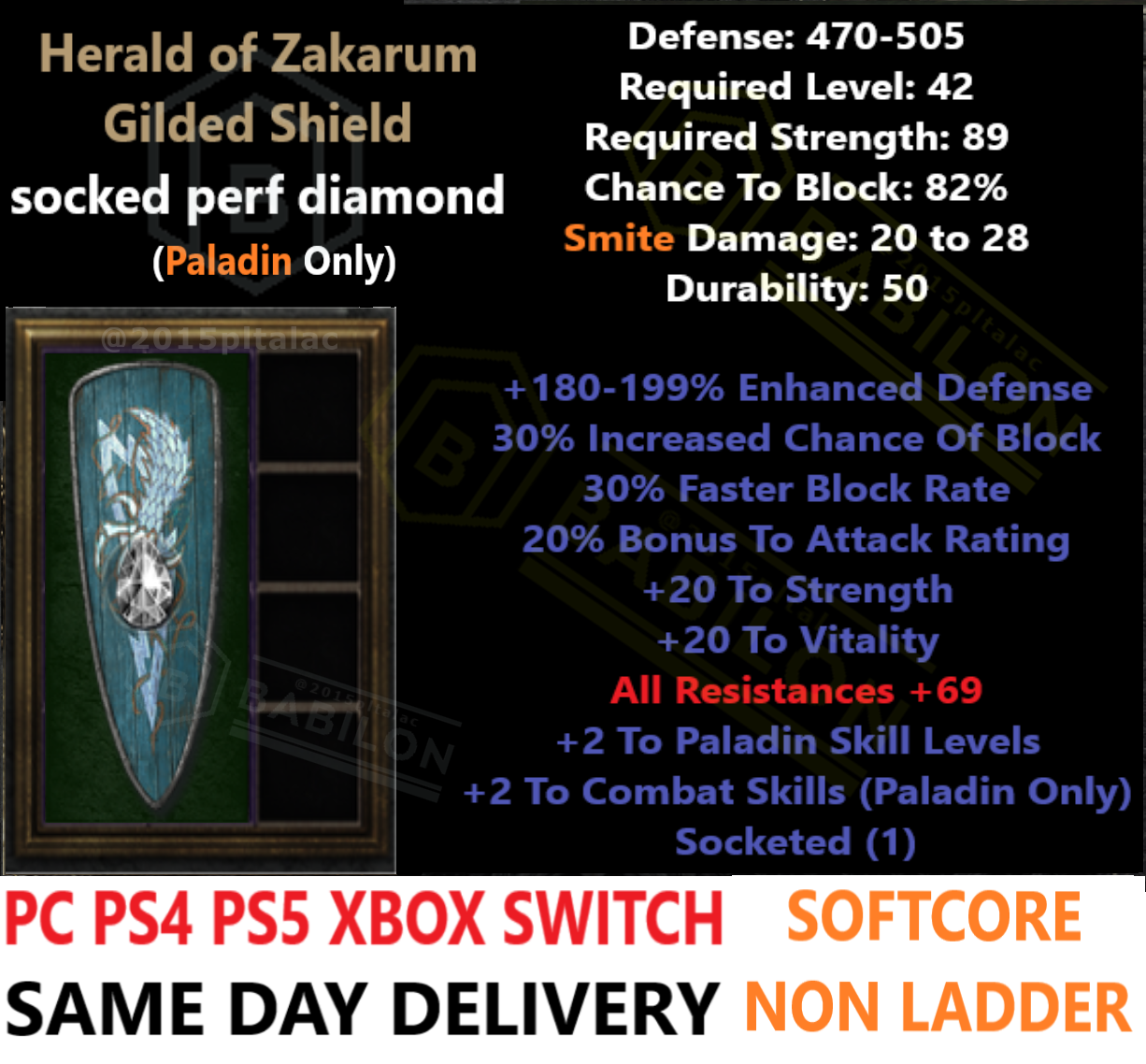 ✓PC PS4 PS5 XBOX SWITCH✓HOZ ZAKA 180+ed perf Diam Diablo 2