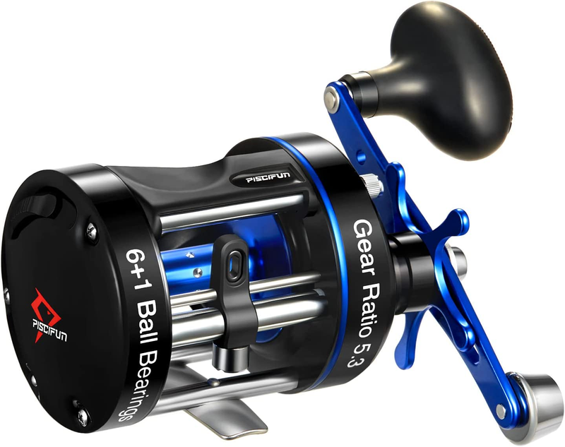 Chaos XS Baitcasting Fishing Reel, Reinforced Metal Body round Baitcaster Reel,
