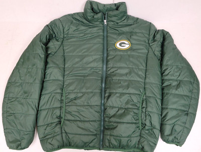 NFL Green Bay Packers Quilted Coat - Jacket - Men's Size XL, New