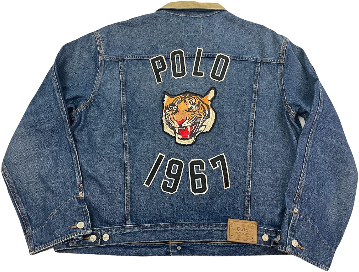 Polo Ralph Lauren Mens Tiger Patch 1967 Dungaree Denim Polo Ralph Lauren Mens Tiger Patch 1967 Dungaree Denim