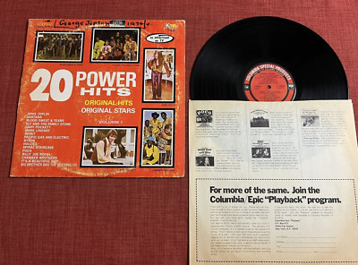20 POWER HITS - Byrds Santana Janis Joplin +More / Rare Comp Vinyl LP 1971 K-Tel