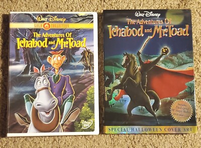 The Adventures of Ichabod & Mr Toad (NEW DVD) OOP Halloween Slipcover Limited Ed