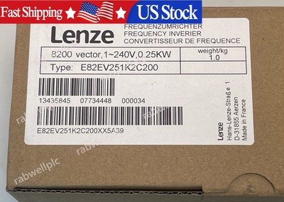 NEW Lenze E82EV251_2C200 Frequency Inverter 8200 Vector E82EV251K2C200 US Seller