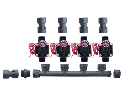 Hunter PGV100-MM Dura Manifold Valve No Flow Control - Slip PGV100G (4 zone)