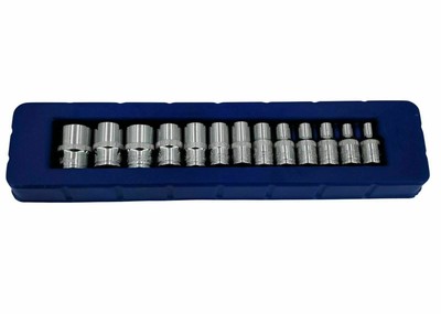 Steckschlüssel Satz 4-14mm Sechskant 1/4" Stecknuss Nüsse hochglanzpoliert