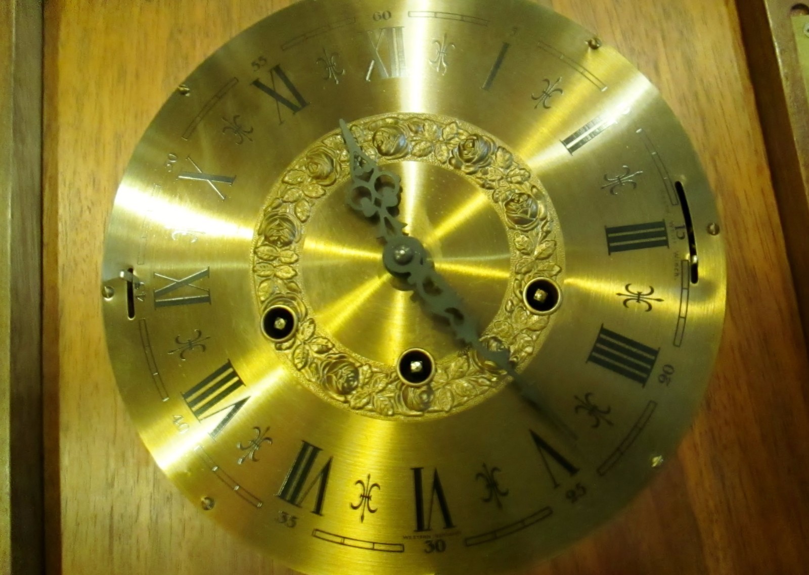 Handcrafted Krauss Wall Clock - Amana, Iowa - 9 Hammer Triple Chimes