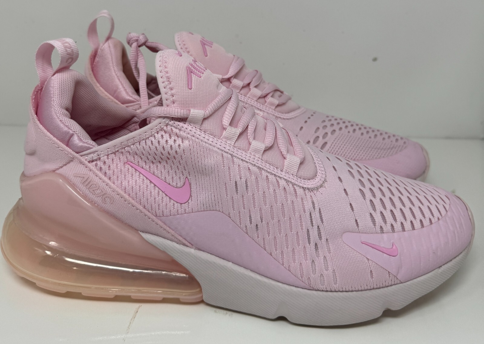 aya26 Nike Air Max 270 White Black AH6789-100 Women's Size 5.5