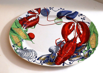Youngberg & Co.1998 Lobster Fest Platter Beach/Ocean/Seafood Near Mint Condition