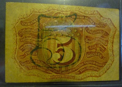 US 5c Circulated Fractional Currency FR1232