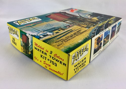 Vintage Atlas Water Tower Kit #703 HO Scale New In Box Unassembled