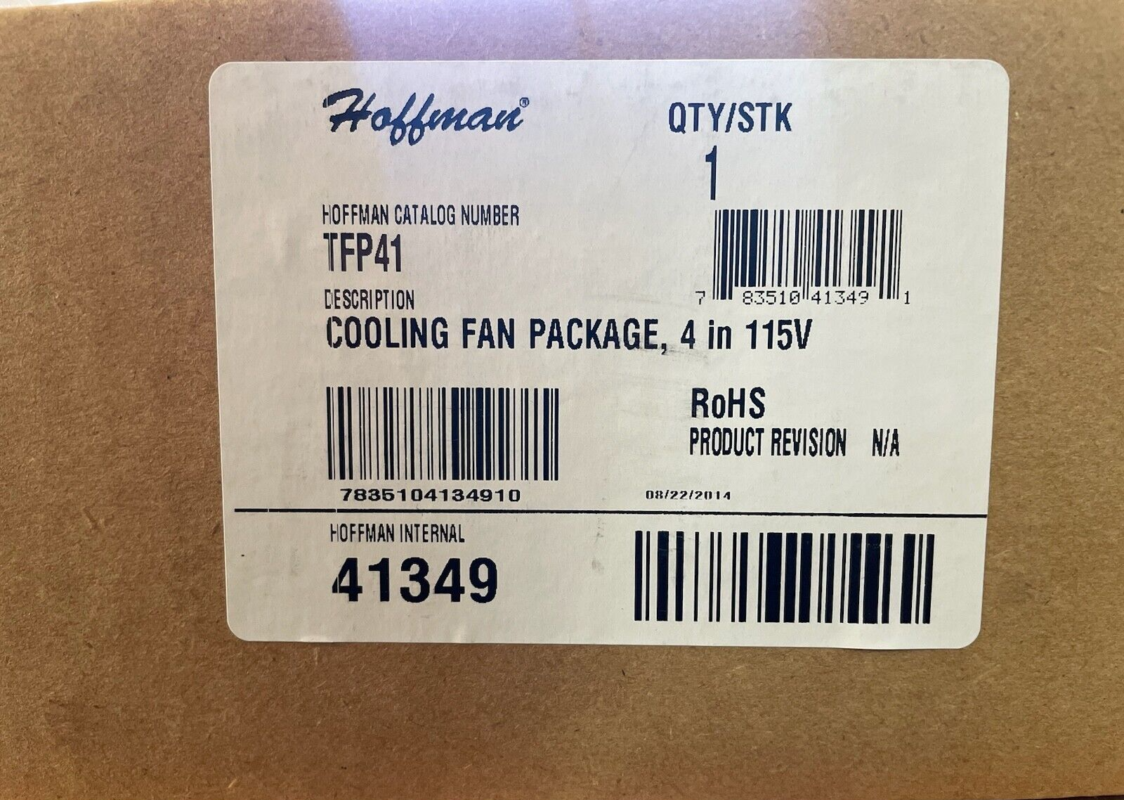 Hoffman Nvent TFP41 4" Cooling Fan Package - 115V - BRAND NEW FACTORY SEALED!!!