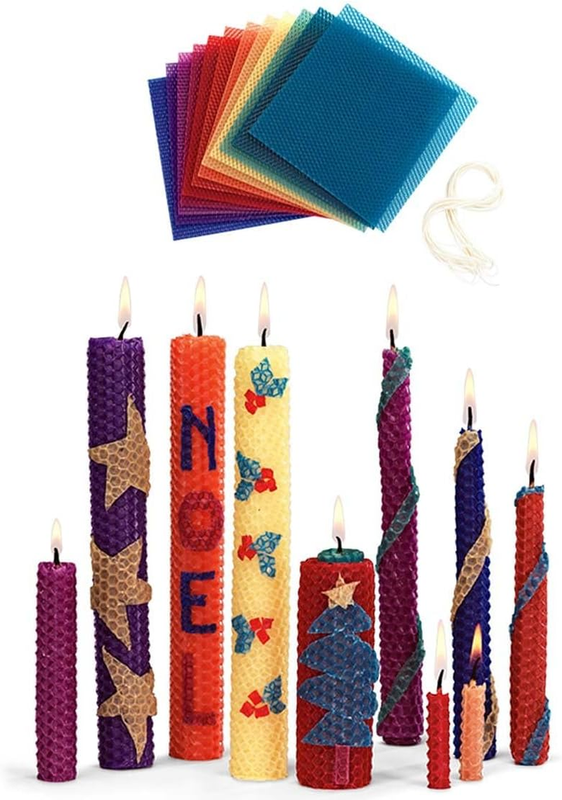 Magic Cabin DIY Natural Beeswax Candle Making Kit for Kids a