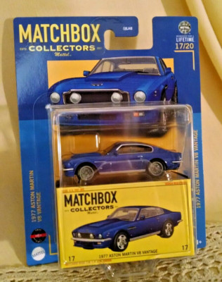 ASTON MARTIN V8 VANTAGE 1977 MATCHBOX COLLECTORS 17/20 BOX 2024 MATTEL BLUE NEW.