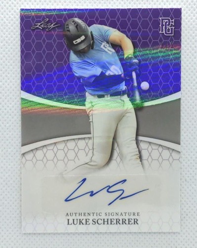 2022 Leaf Perfect Game National Showcase - Luke Scherrer #BA-LS3