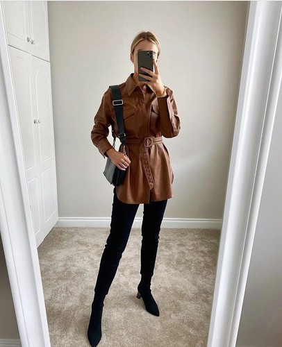 スエードレザーパンツ KATE MOSS X ZARA 6098/042 SUEDE PANTS WITH TIES KATE MOSS X ZARA - Beige | ZARA United
