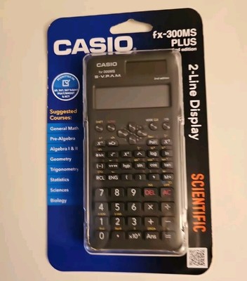 CASIO fx-300MS PLUS 2nd Ed Scientific Calculator New Sealed 2-Line Disp