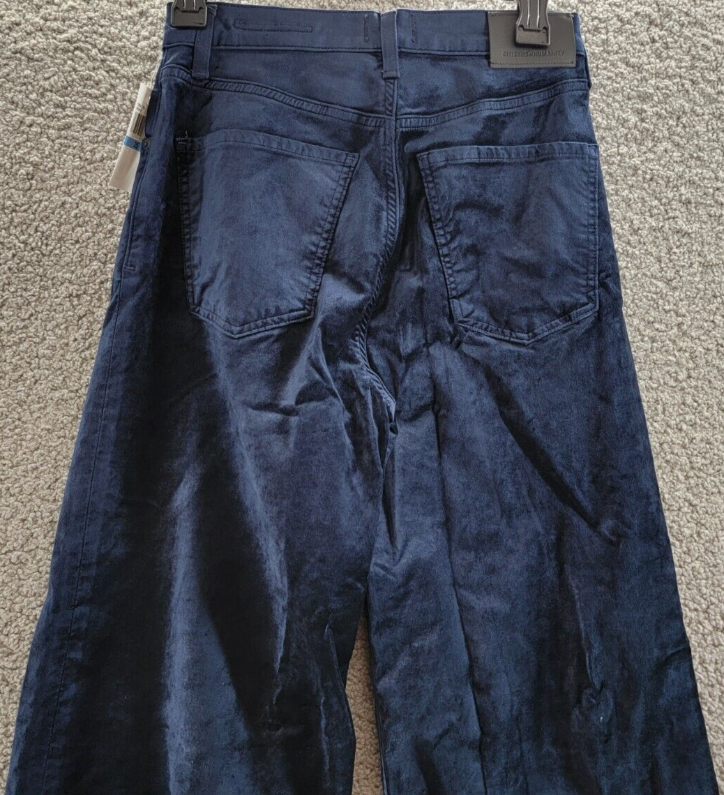 Citizens of Humanity Paloma Baggy High Rise Wide Leg Jeans Women's 25 Royal Navy - Picture 12 of 17