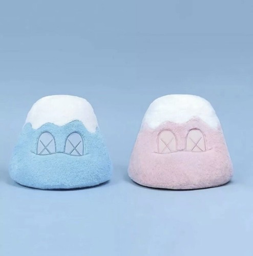 『Kaws Holiday Japan Mount Fuji Plush 』 Kaws Holiday Japan Mount Fuji Plush Set Of 2 Pink And Blue