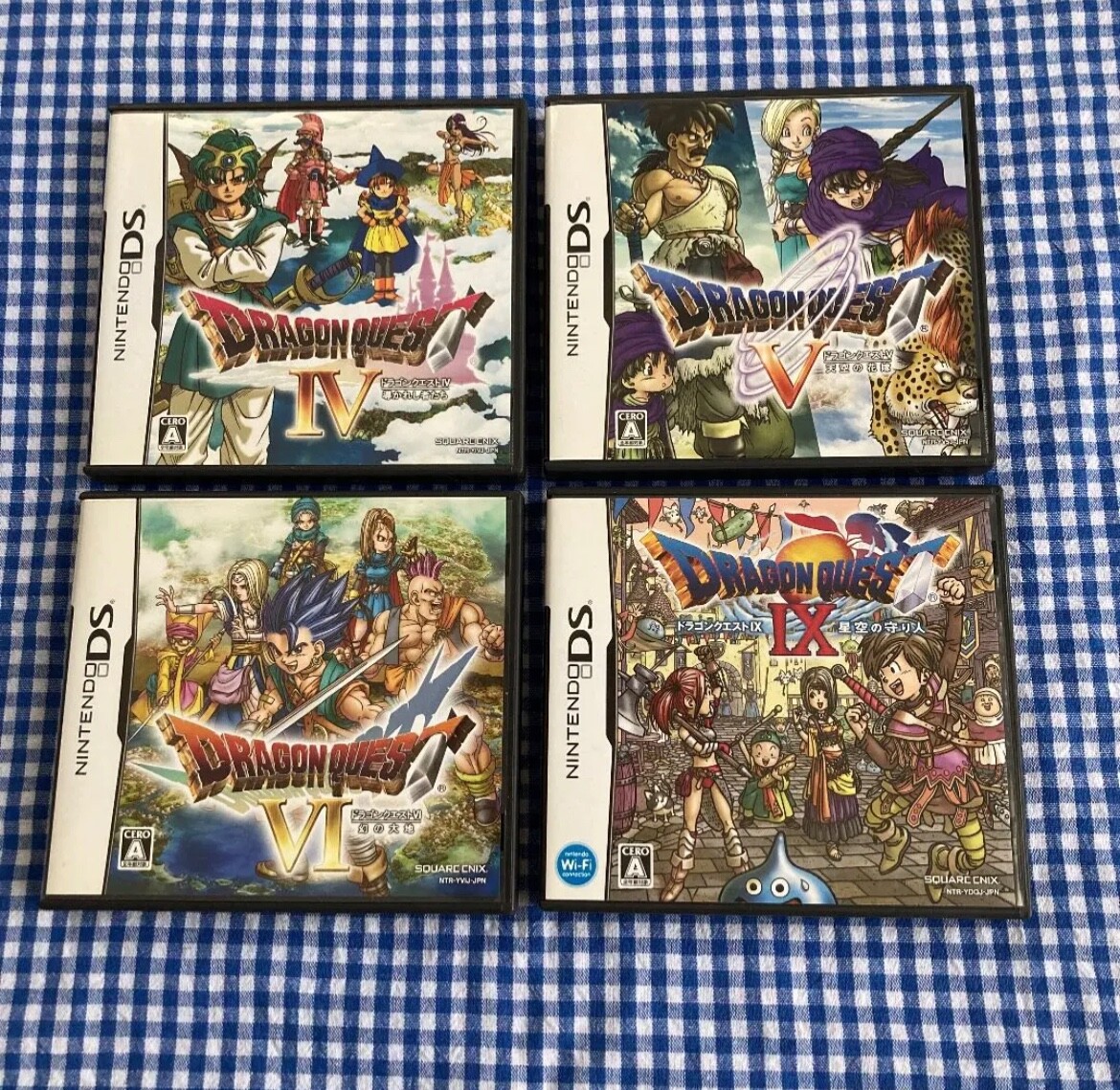 ドラゴンクエスト4 5 6 9 の4本セット NDS Lot 4 Dragon Quest 4 5 6 9 IV V VI Ⅸ 4Set Nintendo