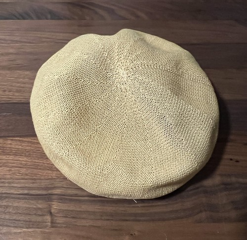 Aime Leon Dore ALD Basketweave Tan Beret 100% Cotton Knit