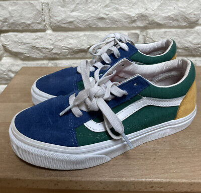 Vans Old Skool Yacht Club lace up sneakers color block suede canvas Youth 2
