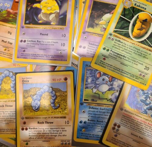 1st Edition ~ Old Pokemon Cards ~ 100% Vintage Pack - ONLY 1st Edition ~ Old Pokemon Cards ~ 100% Vintage Pack - ONLY