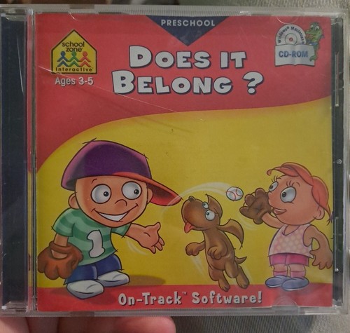 知育玩具 PalKids Pre-schooler DVD CD Does It Belong? Preschool Ages 3-5 School Zone Interactive