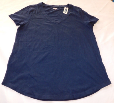 Old Navy Everywear Ladies Women's Short Sleeve T Shirt Size S small Navy Blue
