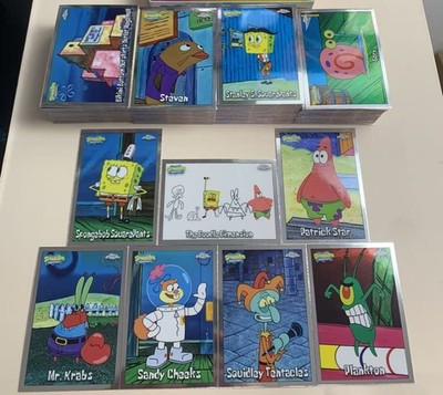 2025 Topps Chrome SpongeBob SquarePants 25th Full Set Lot 200