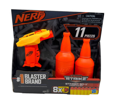 Nerf Alpha Strike Targeting Set w/ 1 Targeting Nerf Orange Bottle and  8 Darts