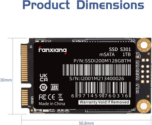 Fanxiang 512GB mSATA SSD Solid State Drive 6Gb/s For PC/Laptop 500MB/S