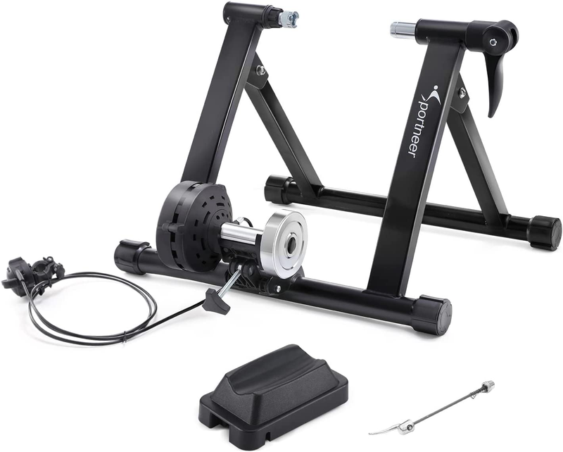 Bike Trainer - Magnetic Stationary Stand for 26-28" & 700C Wheels - 8 Level Resi
