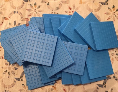 30 Math Base 10 Replacements 100 Unit Blue Plastic Homeschool Math Manipulatives