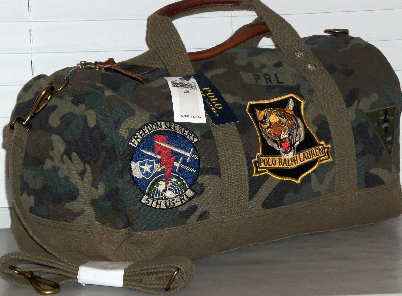 Ralph Lauren★Tiger-Patch Camo Canvas Backpack Tiger-Patch Camo Canvas Backpack