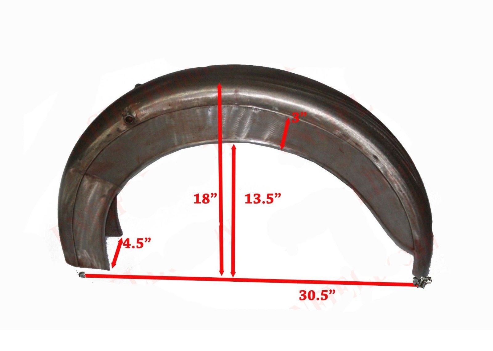 BSA Bantam Front and Rear Mudguard Fender Set Bare Metal Ready to Paint 